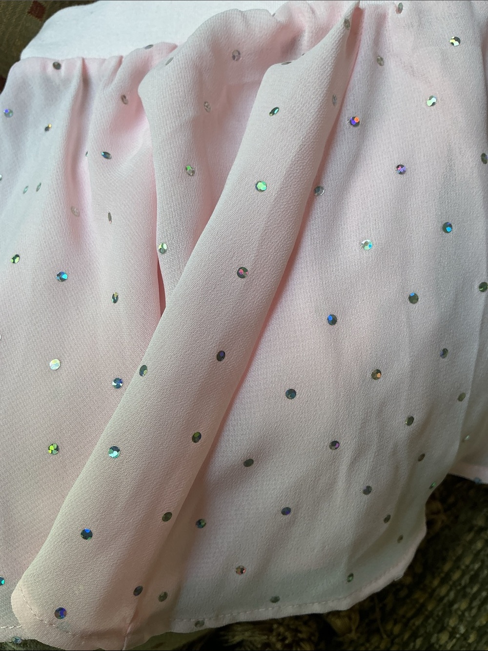 Bloch Girls' -Sz 2-4T- Baby Pink Ballet Leotard with Matching Sparkle Tulle Skir - Picture 7 of 13